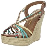 Chinese Laundry Women’s Dance Fever Wedge Sandal,Brown,7.5 M US