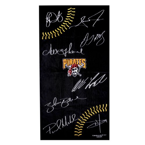 Forever Collectibles MLB Pittsburgh Pirates 30X60 Printed Signature Ball Towel