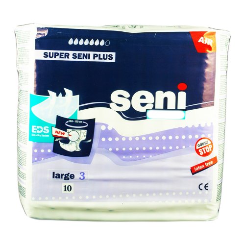 Super Seni Plus Gr. 3 Large 10er, Klebehosen