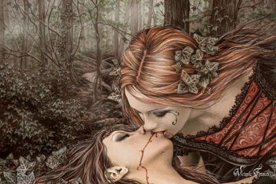Victoria Frances The Kiss Art Print Poster - 24x36 Poster Print by Victoria Francés, 36x24 Victoria Frances The Kiss Art Print Poster - 24x36 Poster Print by Victoria Francés, 36x24