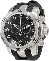 Big Sale Invicta Men's 1404 Reserve Chronograph Black Dial Black Polyurethane Watch