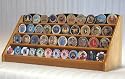 4 Rows Challenge Coin Casino Chip Display Rack Holder Stand