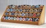 4 Rows Challenge Coin Casino Chip Display Rack Holder Stand