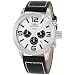 Invicta Men's 1426 II Collection Chronograph White Dial Black Leather Watch