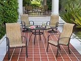 Woodard Fremont Aluminum Sling Patio Dining Set