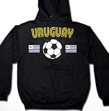 Uruguay Flags International Soccer Sweatshirt, Uruguayan Soccer Mens Hoodie