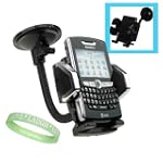 Apple Iphone 3G , 3Gs Smartphone and Ipod Touch 3rd generation Car Windshield Mount Holder with Flexible Neck + Live*Laugh*Love Wristband!!!