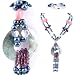 AugustinaJewelry Double Strand Necklace made of Freshwater Cultured Pearls, Jade, Crystals and Agate *** AugustinaJewelry Special Design !