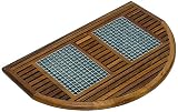 Brema 157.661 Fussabtreter aus Eukalyptus FSC® Pure, halboval 90x60cm