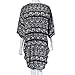 Sannysis Women Printed Half Sleeve Kimono Cardigan Coat Tops Blouse Loose Jacket