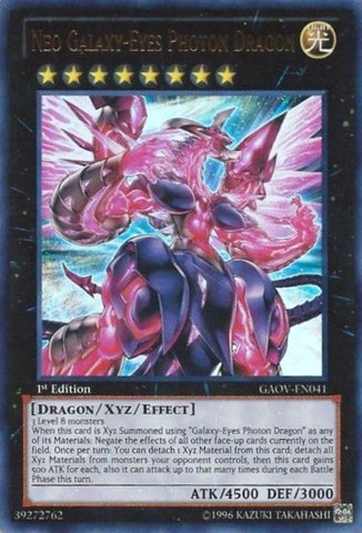Yu-Gi-Oh! - Neo Galaxy-Eyes Photon Dragon (GAOV-EN041) - Galactic Overlord - 1st Edition - Ultra Rare On Sale