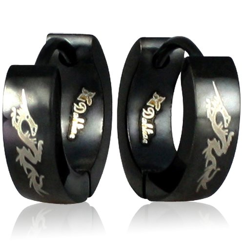 Stainless Steel Huggie Hoop Earrings - Various Designs