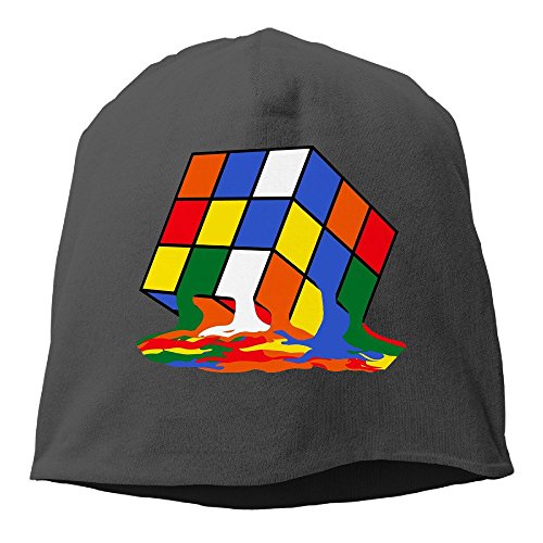 Melting Rubik's Cube Men &amp; Women Hip-Hop Beanie Skullies Cap Hat