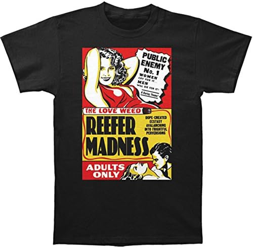Reefer Madness Men's Reefer Madness Slim Fit T-shirt Large Black