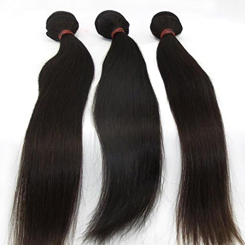 Vedar Beauty Women'S Virgin Peruvian Straight Weft Remy Human Hair Weave Natural Color 100G/Bundle 3Pcs Hair Bundles Size£º3Pcs 24Inch