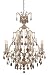 World Imports Lighting 2614-40 Timeless Elegance 12-Light Chandelier, Tuscan Wheat with Smoked Crystals