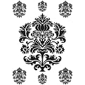 2 Sheets "Damask" - Black (25.5" x 33.5")
