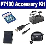 Nikon COOLPIX P7100 Digital Camera Accessory Kit includes: KSD2GB Memory Ca ....