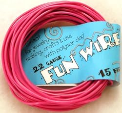 Fun Wire 22 Gauge Coil - Rasberry Pink