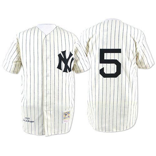 New York Yankees Authentic 1938 Joe Dimaggio Home Jersey By Mitchell & Ness 44