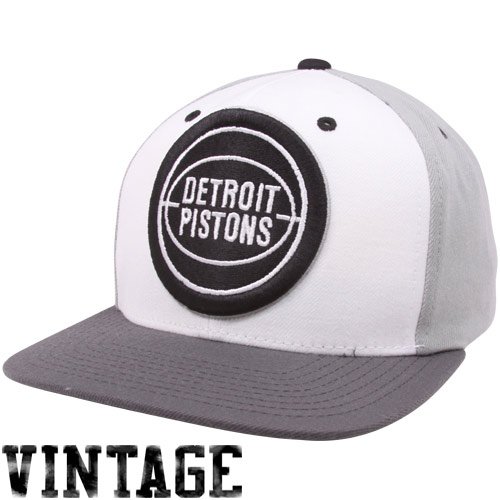 Mitchell & Ness Detroit Pistons Greytones Snapback Adjustable Hat