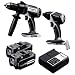Panasonic EYC159LR Cordless, Battery Powered, Rechargeable 18V Hammer Drill Driver / Impact Wrench Combo