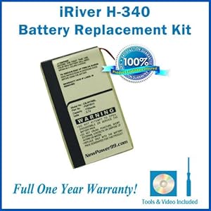 Iriver H-340 Battery Replacement Kit With Installation Video