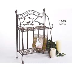 Regal St�nder Avis 1865 aus Schmiedeeisen Metall mit 2 B�den
