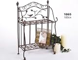 Regal St�nder Avis 1865 aus Schmiedeeisen Metall mit 2 B�den