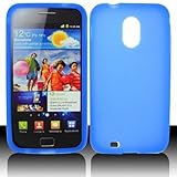 Sprint Samsung Epic Touch 4G Accessory - Blue Rubber Silicon Designer Prote ....