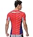 Red Plume Men's Compression Sports Fitness Shirt Armor, Men Spider T-Shirt (L) Red