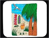 Mauspad mit der Grafik: Tropen, Vogel, Ozean, Coast, Fregatte, Ufer, Meer