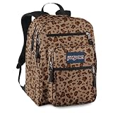 JanSport Big Student School Backpack (Classic Tan Urban Leopard Poly)