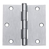 Global CP3535-26D-M Commercial Grade, Full Mortise Plain Bearing Hinge 2-Pack, Brushed Chrome