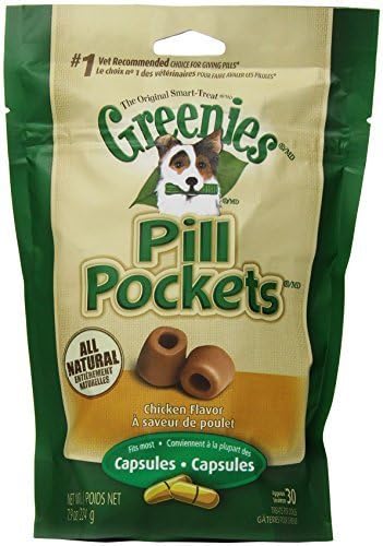 GREENIES 6-Pack Pill Pockets for Dogs, 7.9-Ounce by Monster Pets