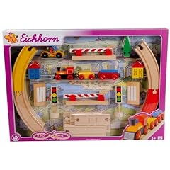 Eichhorn 100002110 - Holz-Eisenbahn, Schienenbahn inklusive  Zubeh�r, 10x45 cm