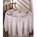 Tablecloth, Vinyl Lace 70 Inches Round, White
