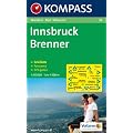 Innsbruck, Brenner: Wandern / Rad / Skitouren. Mit Panorama. GPS-genau. 1:50.000