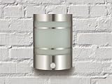 Details zu "Edle IR Wand-Außenleuchte Außenlampe mit Bewegungsmelder aus Edelstahl & Echtglas Gartenleuchte 1010-pir" Details zu "Edle IR Wand-Außenleuchte Außenlampe mit Bewegungsmelder aus Edelstahl & Echtglas Gartenleuchte 1010-pir"