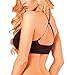 Cutout Bra Bustier Bralette Crop Top Sports Bra (Black) One size