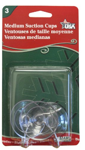 AdamsChristmas 6500-74-1043 Medium Suction Cup, 3-Pack