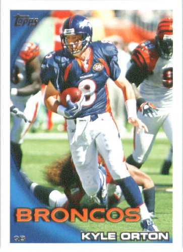 2010 Topps NFL Football Card # 352 Kyle Orton - Denver Broncos - NFL Trading Card in a Protective ScrewDown Case!