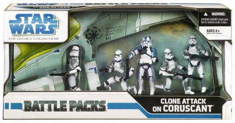 51ij1iwTQPL Star Wars 08 Legacy Battle Pack Boxed Clone Attack on Coruscant