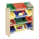 Whitmor 6436-1523-DS 12-Bin Organizer, Primary Colors