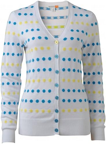 Spanner Golf Ladies Multi Dot Cardigan Sweaters