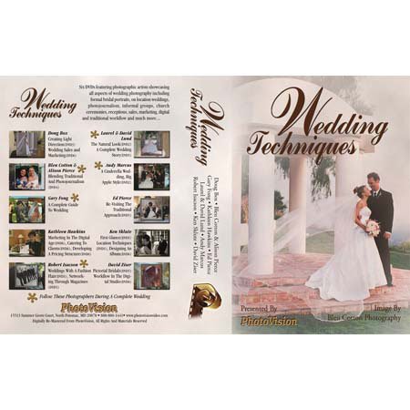 PhotoVision Wedding Techniques - Volume 1 - 6 Tutorial DVD's on all aspects of Wedding Photography - with 12 Leading Artists