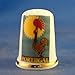 Porcelain China Collectable Thimble - Travel Poster Series Portugal -- Free Gift Box
