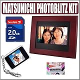 atsunichi PF-809 8-inch Digital Picture Frame w/ Remote Control + Accessory Kit