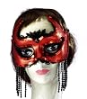 Shedevil Black and Red Half Mask