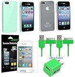 HM Black and White Polka Dot Pattern Magnet Flip Hard Leather Case For Apple iPhone 4S / 4 (AT&T, Verizon, Sprint)